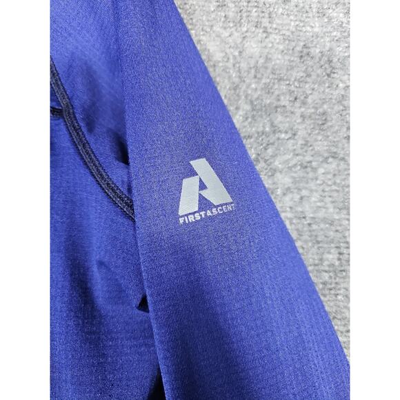 Eddie Bauer Jacket Mens 2XL Blue First Ascent Hooded Fleece Full Zip Performance - Picture 4 of 14